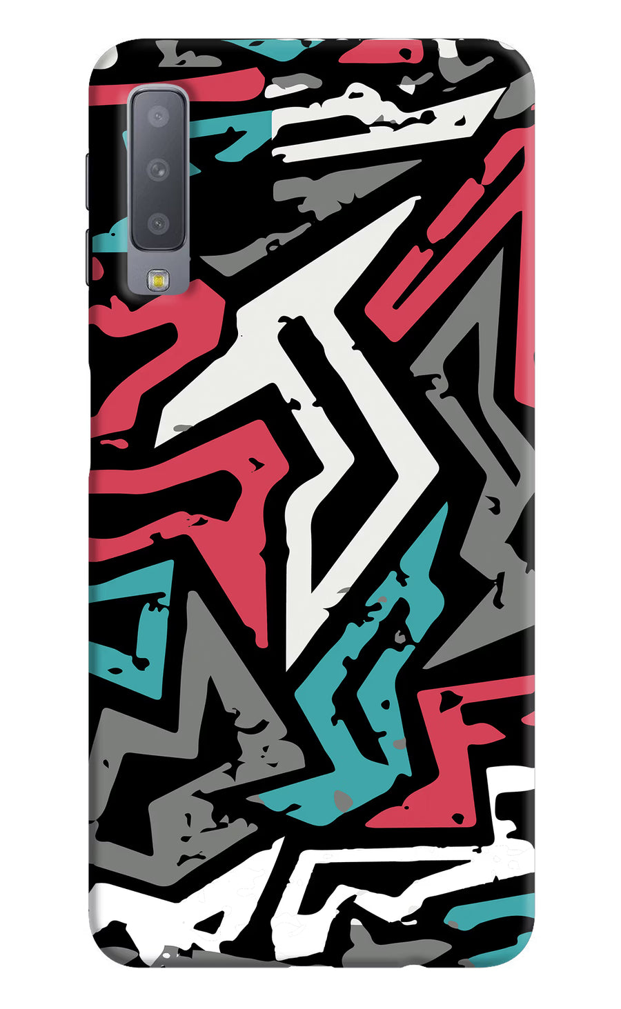 Geometric Graffiti Samsung A7 Back Cover, Hard case