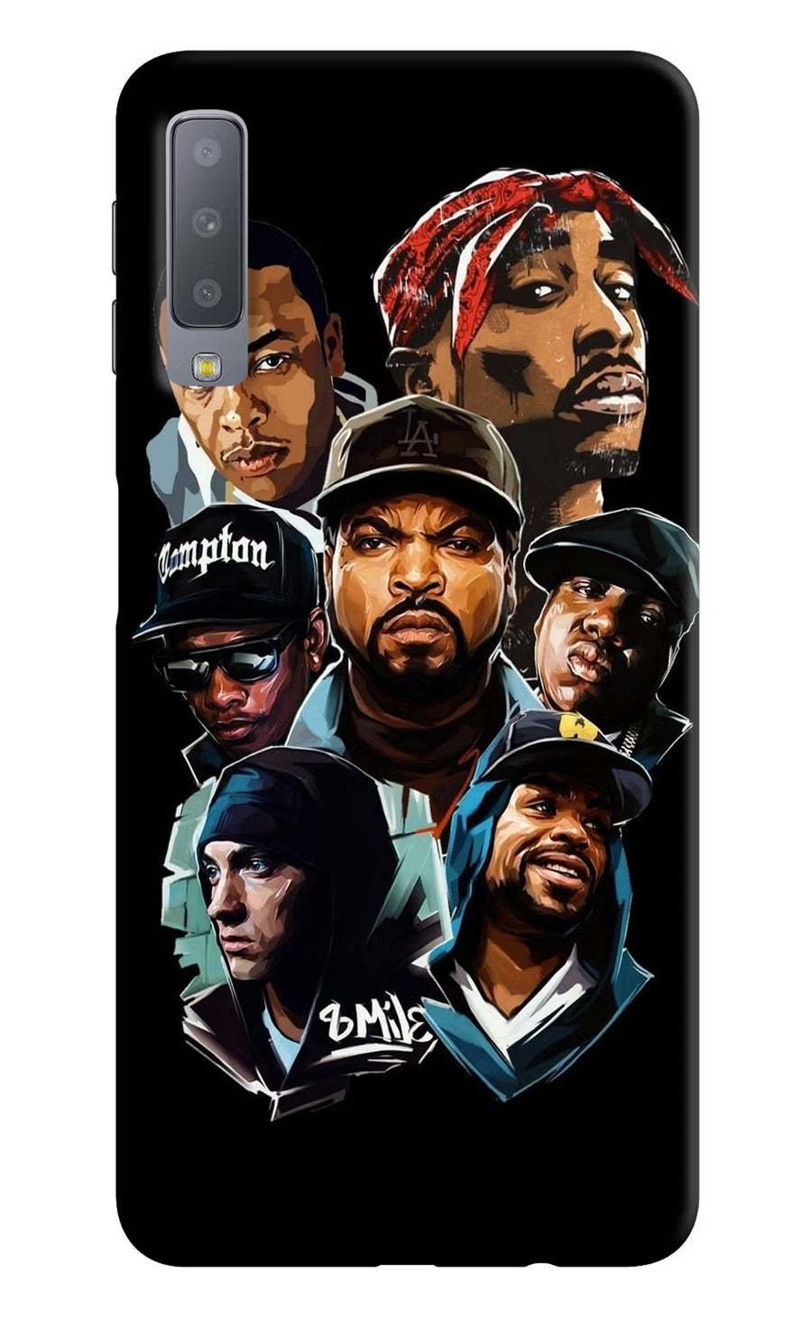 Rappers Samsung A7 Back Cover, Hard case