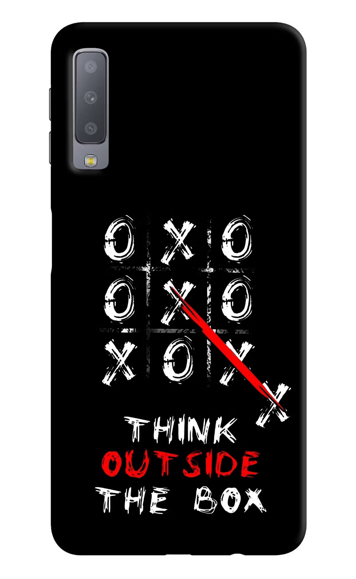 Think out of the BOX Samsung A7 Hard Case Back Cover by Casekaro
