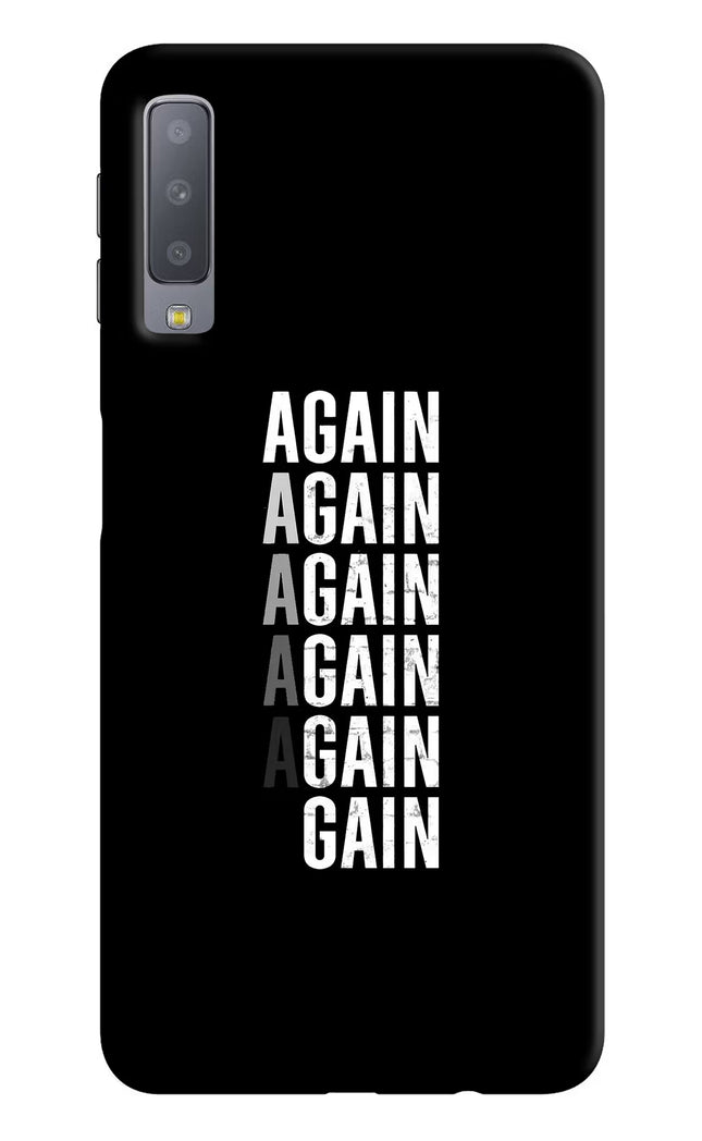 Again Again Gain Samsung A7 Hard Case Back Cover by Casekaro