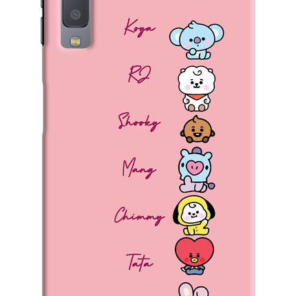 BTS names Samsung A7 Hard Case Back Cover by Casekaro