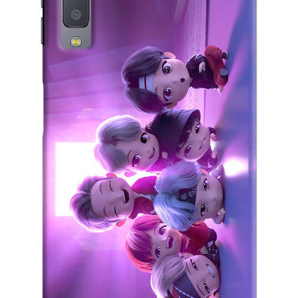 BTS Chibi Samsung A7 Hard Case Back Cover by Casekaro