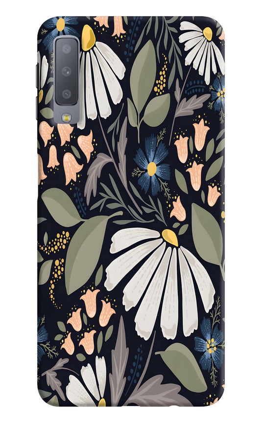 Flowers Art Samsung A7 Hard Case Back Cover by Casekaro