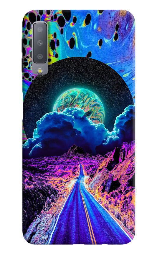 Psychedelic Painting Samsung A7 Hard Case Back Cover by Casekaro
