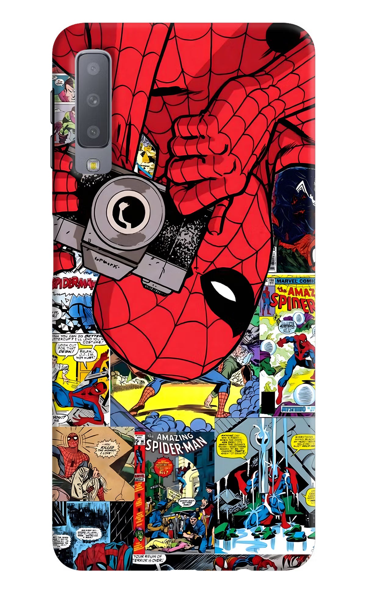 Spider Man Samsung A7 Hard Case Back Cover by Casekaro