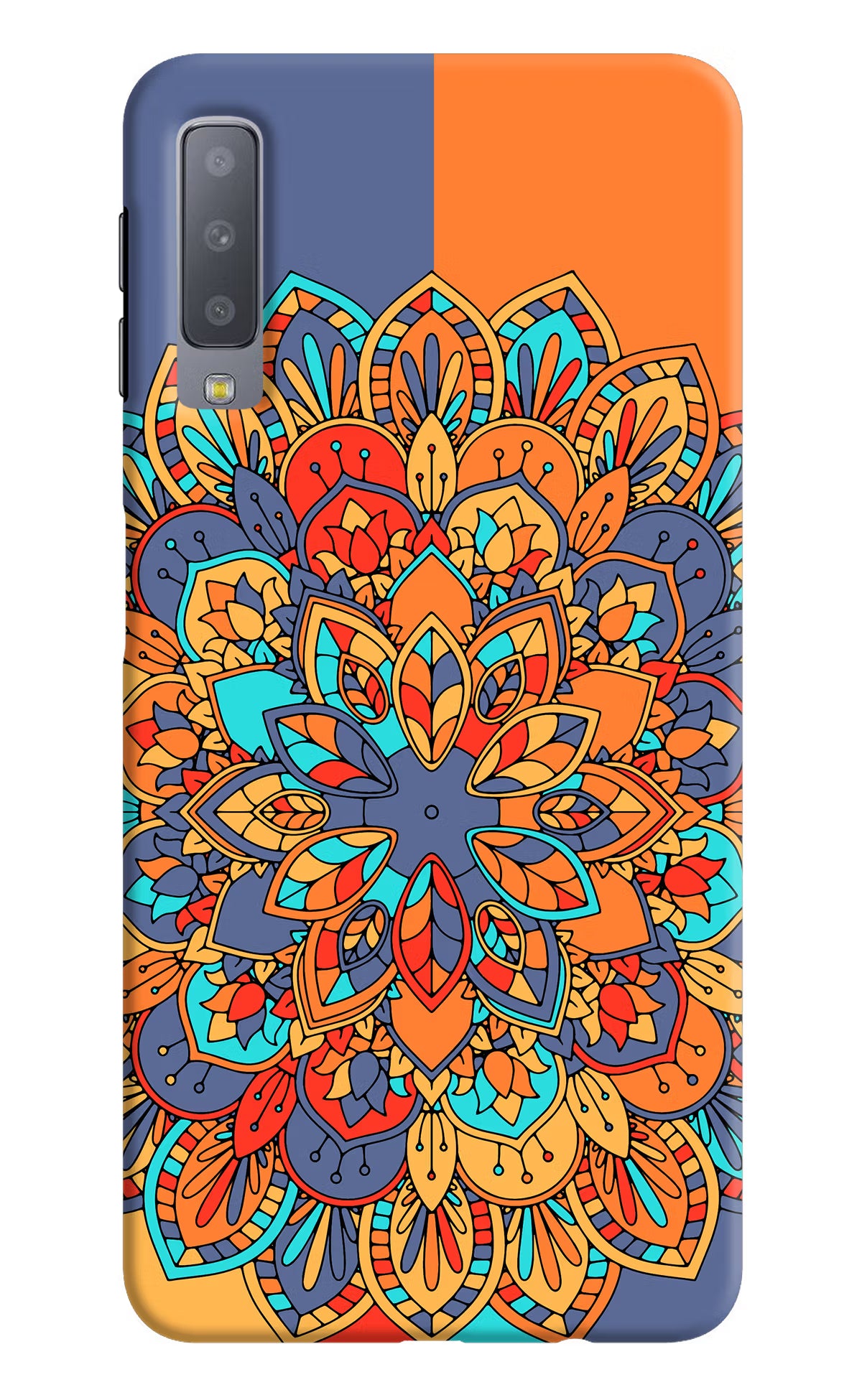 Color Mandala Samsung A7 Hard Case Back Cover by Casekaro