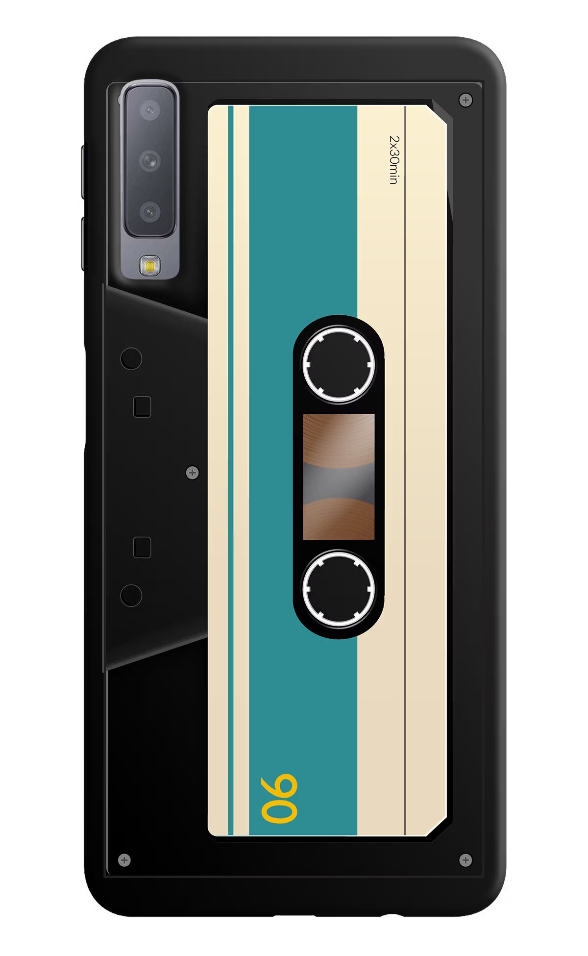 Cassette Samsung A7 Hard Case Back Cover by Casekaro
