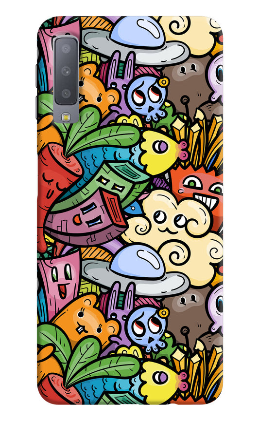 Veggie Doodle Samsung A7 Hard Case Back Cover by Casekaro