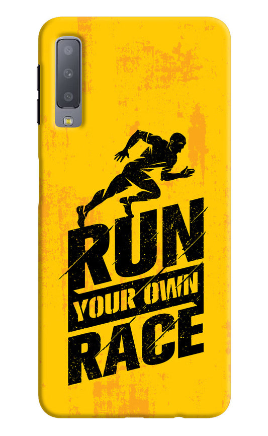 Run Your Own Race Samsung A7 Hard Case Back Cover by Casekaro