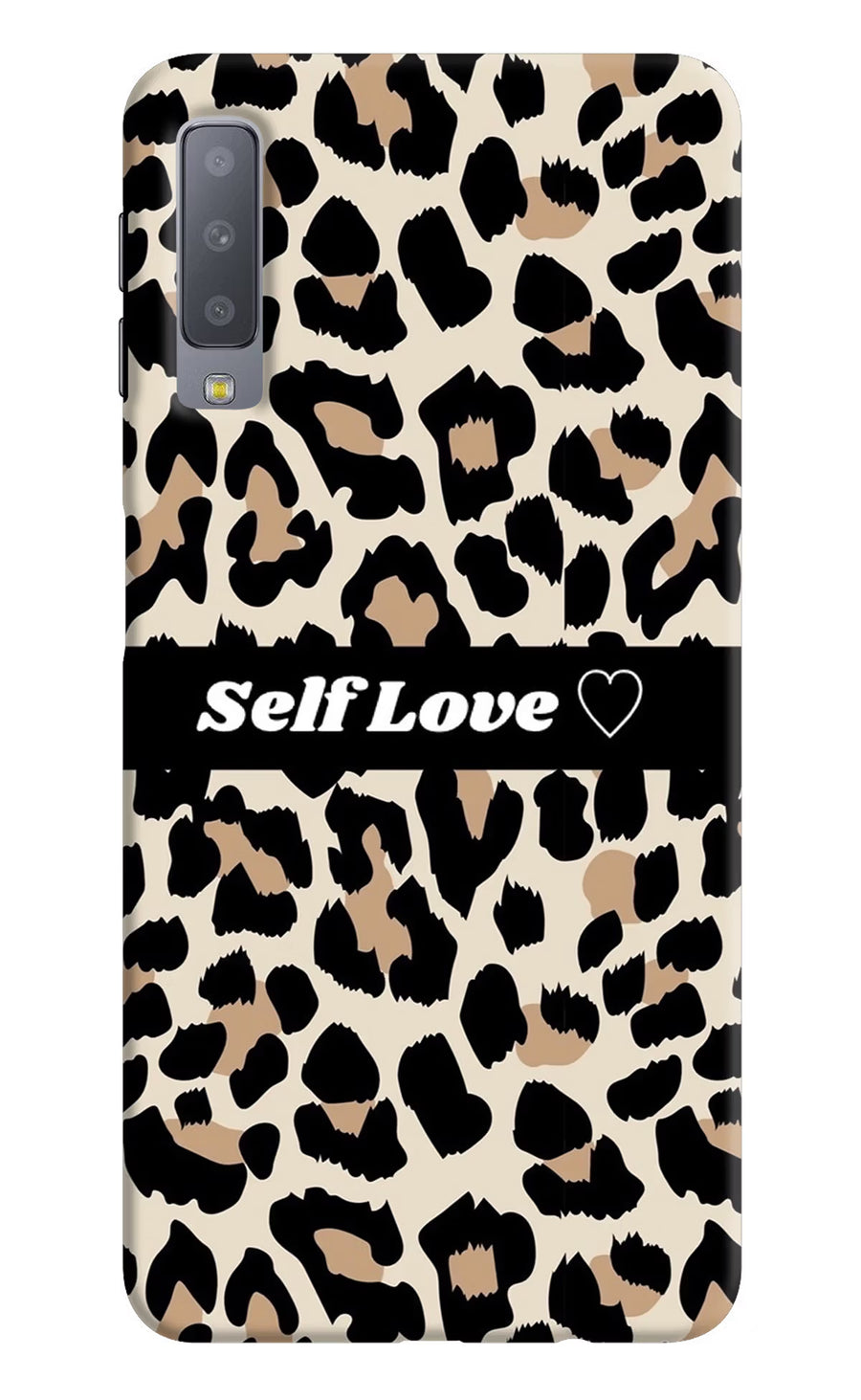 Leopard Print Self Love Samsung A7 Back Cover, Hard case