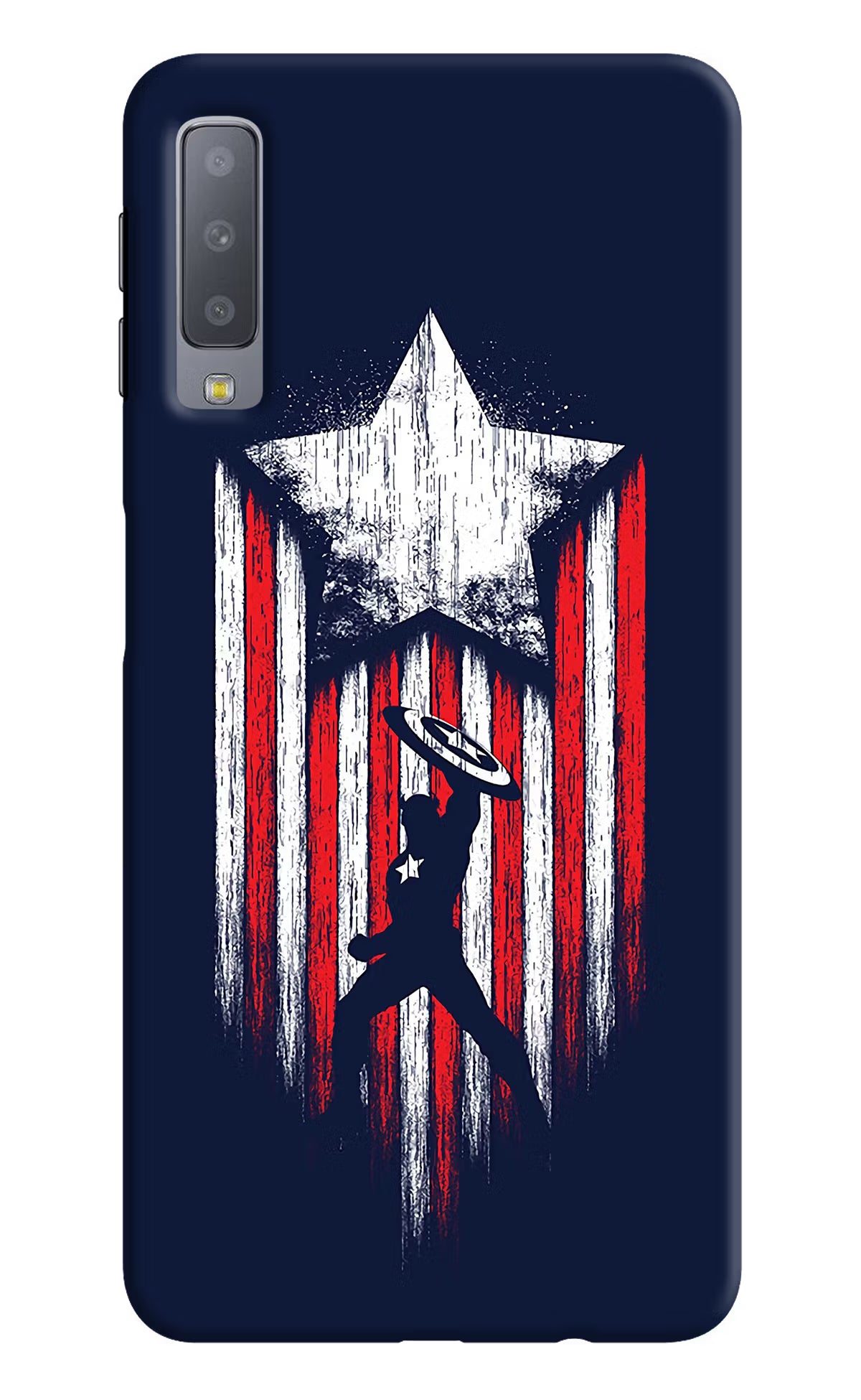 Captain America Marvel Art Samsung A7 Hard Case Back Cover by Casekaro