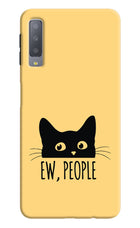 Ew People Catitude Samsung A7 Hard Case Back Cover by Casekaro