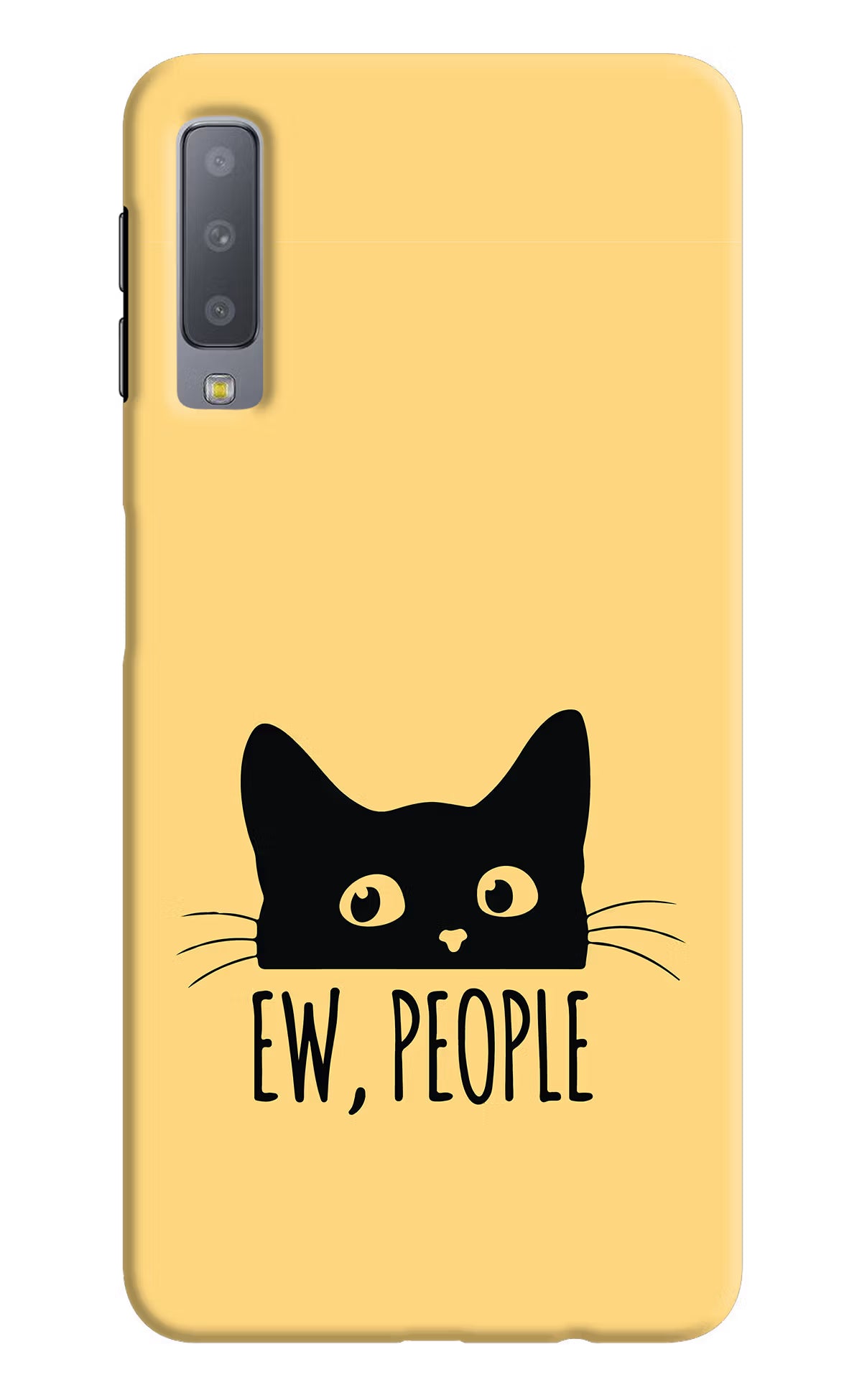 Ew People Catitude Samsung A7 Hard Case Back Cover by Casekaro