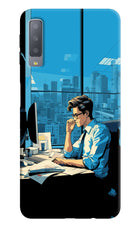 Focused Hustler (AI Generated) Samsung A7 Hard Case Back Cover by Casekaro