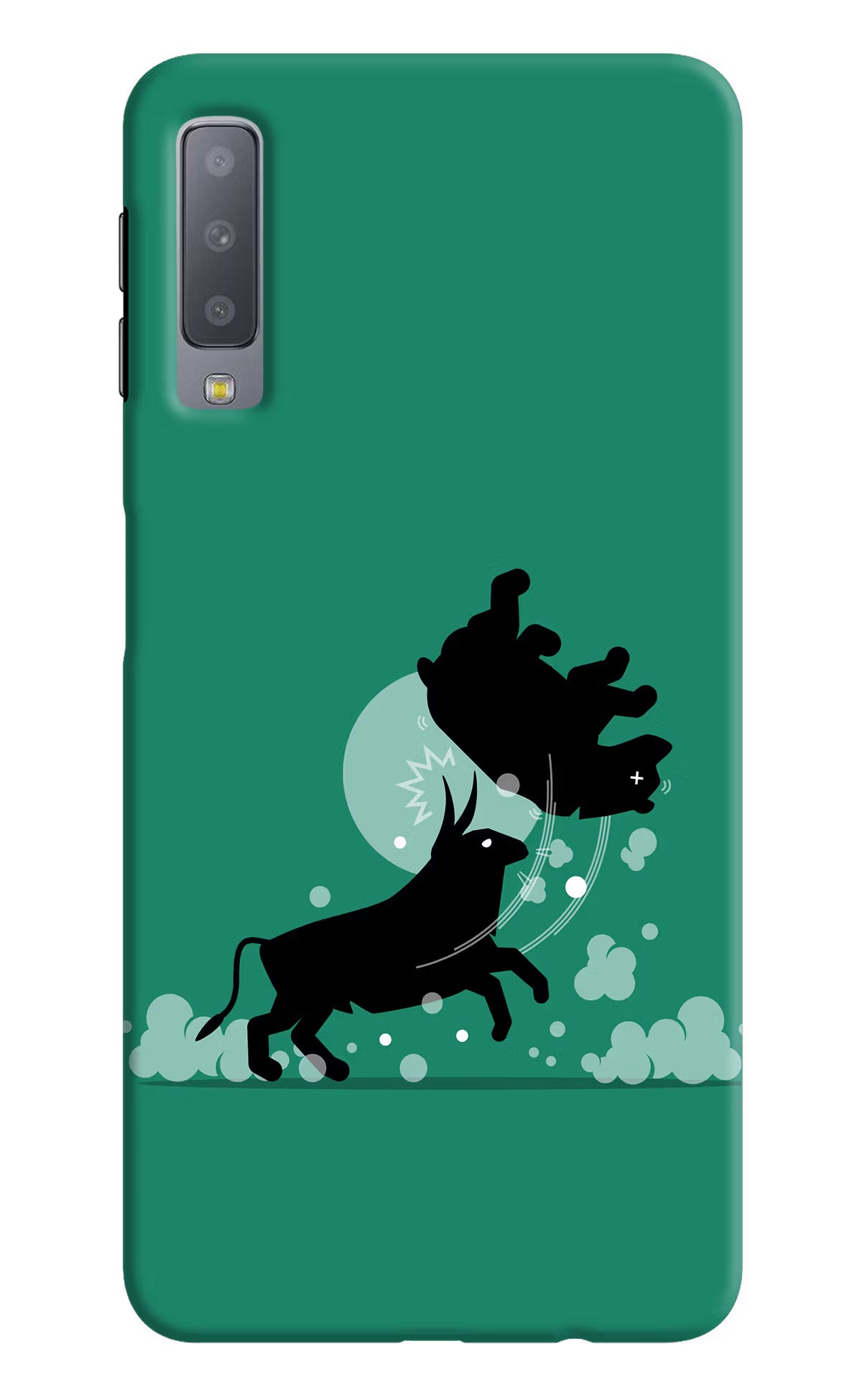 Bull Conqueror Samsung A7 Hard Case Back Cover by Casekaro