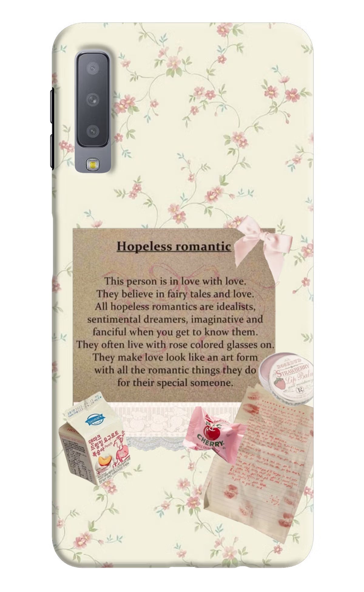 Hopeless Romantic Samsung A7 Back Cover