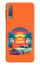 Palm Drive 80s Samsung A7 Hard Case Back Cover by Casekaro