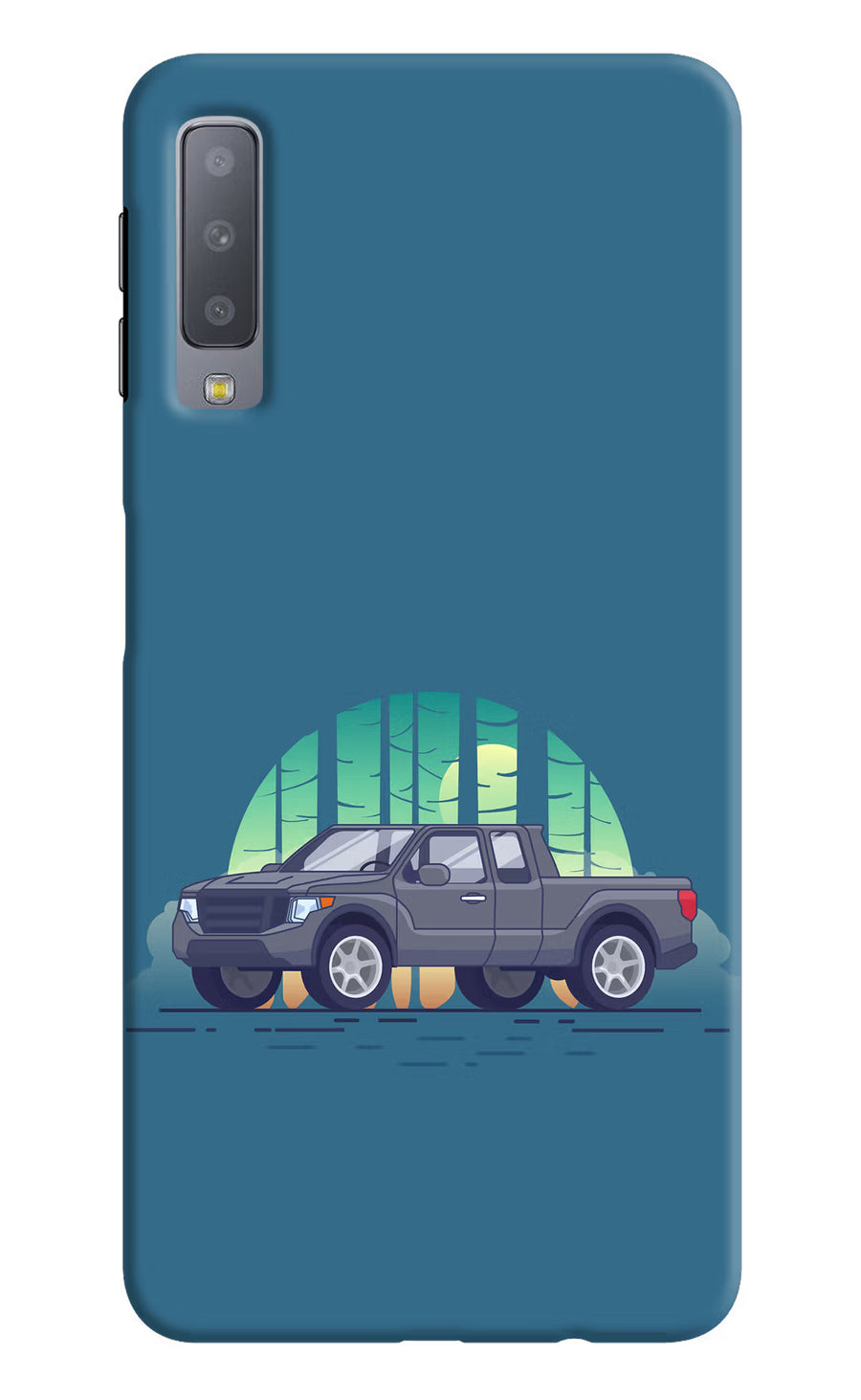 Retro Garage Vibe Samsung A7 Back Cover, Hard case