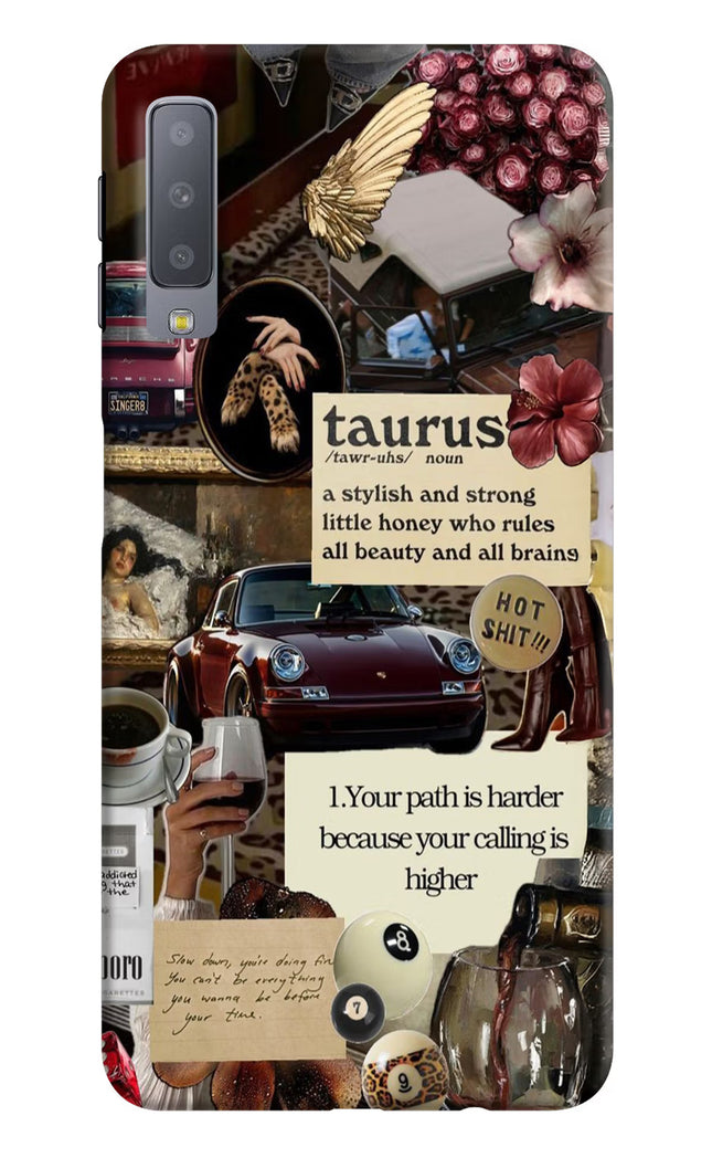 Taurus Zodiac Samsung A7 Hard Case Back Cover by Casekaro