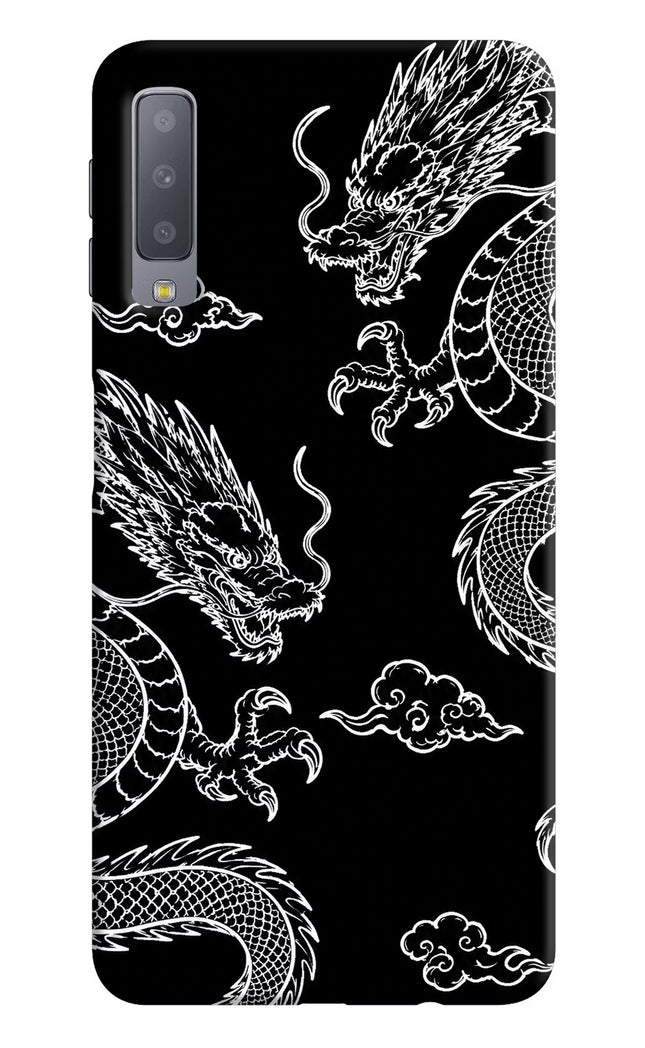 Twin Dragons Samsung A7 Hard Case Back Cover by Casekaro