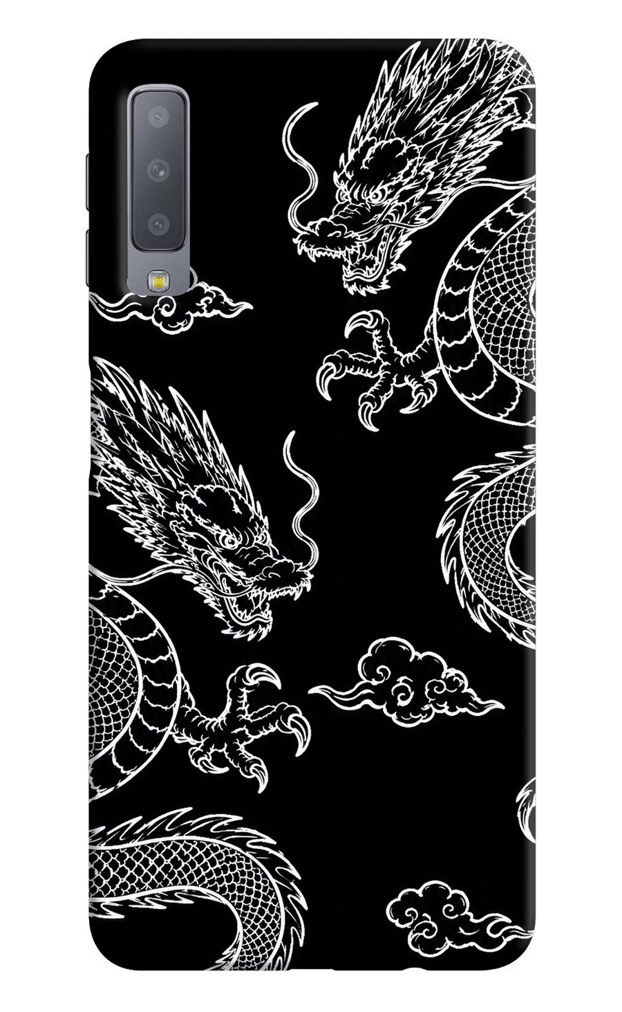 Twin Dragons Samsung A7 Back Cover, Hard case