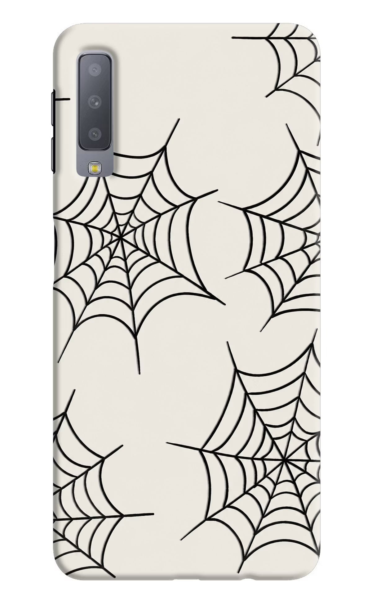 Spider Web Samsung A7 Hard Case Back Cover by Casekaro