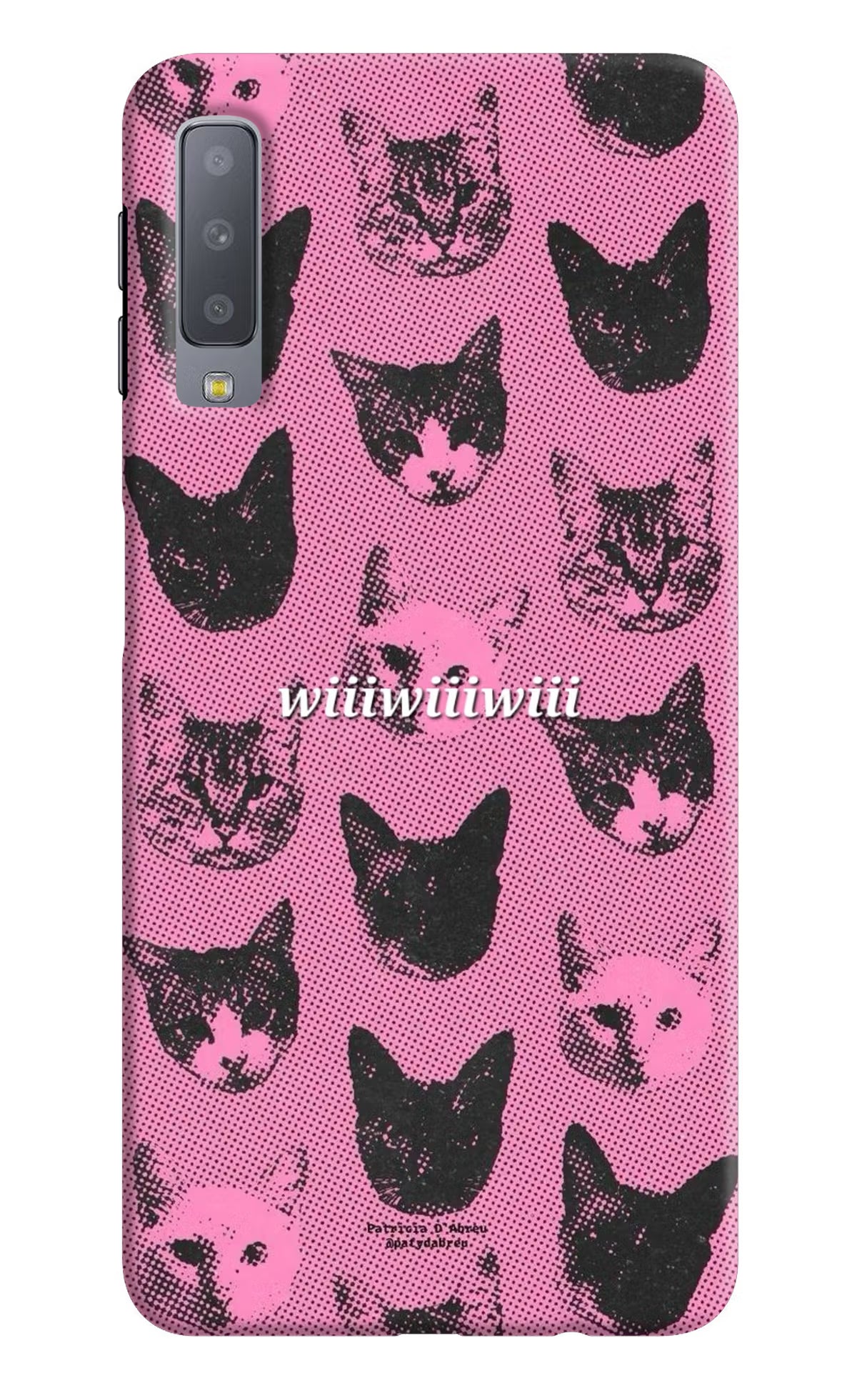 Pink Cats Samsung A7 Back Cover