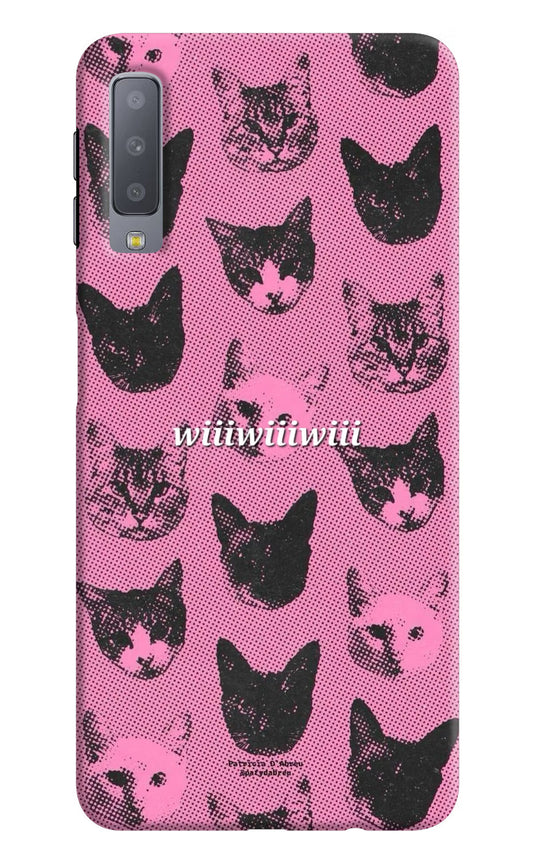 Pink Cats Samsung A7 Back Cover