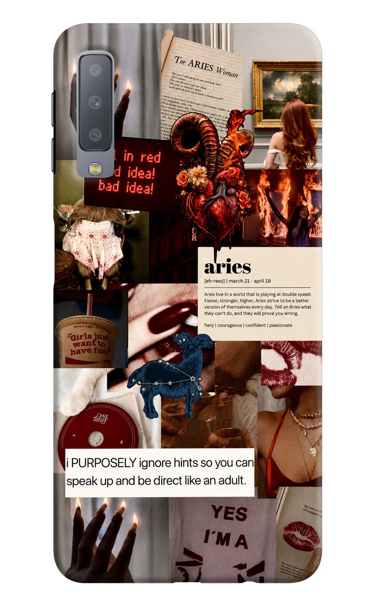 Zodiac Aries Samsung A7 Back Cover