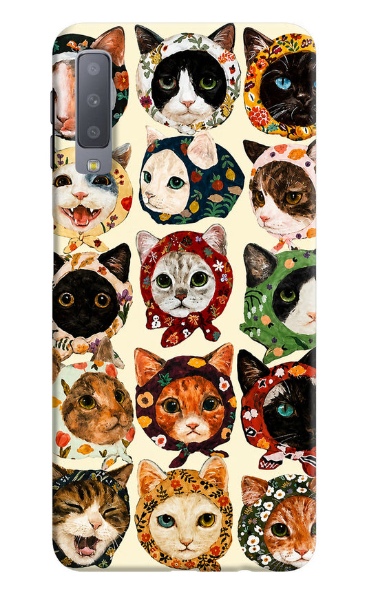 Cool Cat Samsung A7 Hard Case Back Cover by Casekaro
