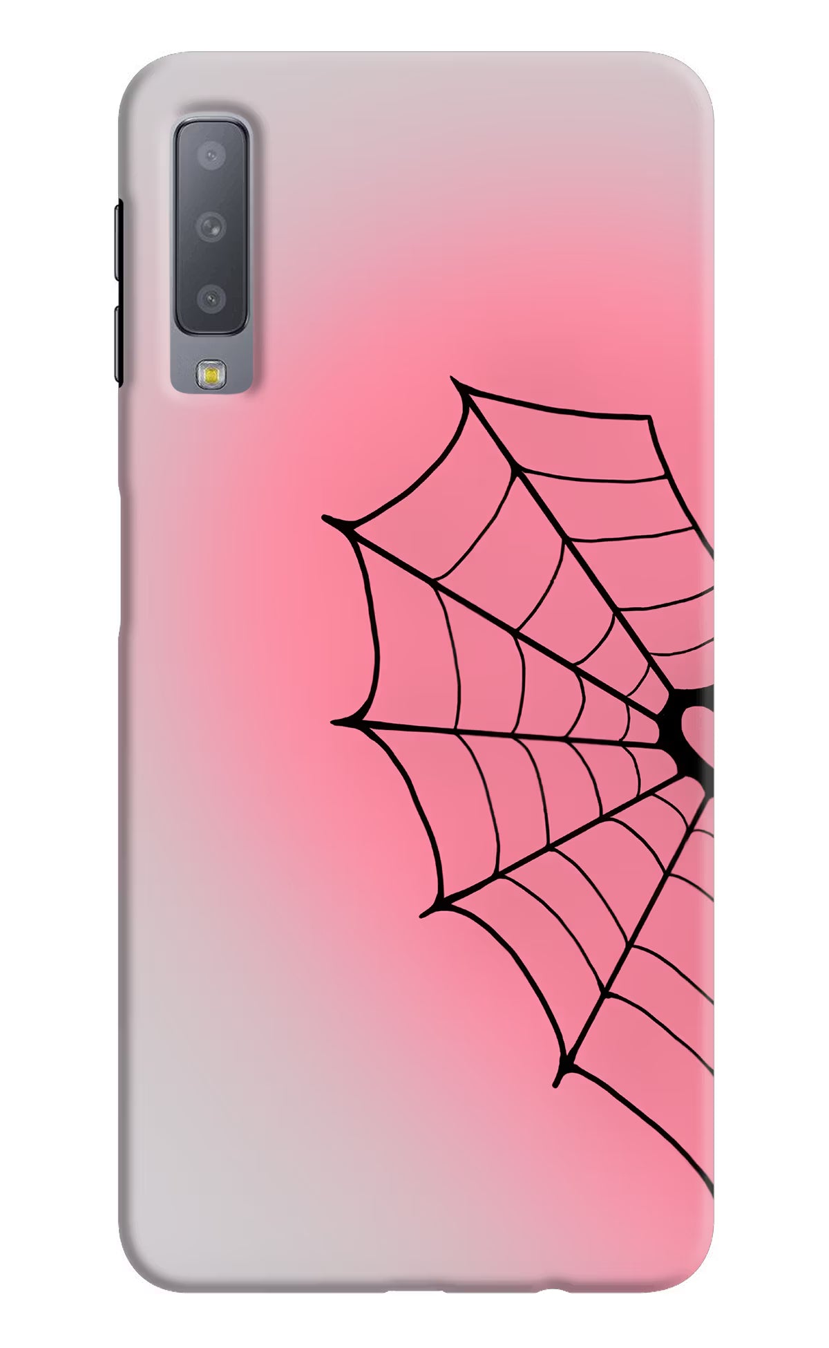 Pink Web Samsung A7 Back Cover
