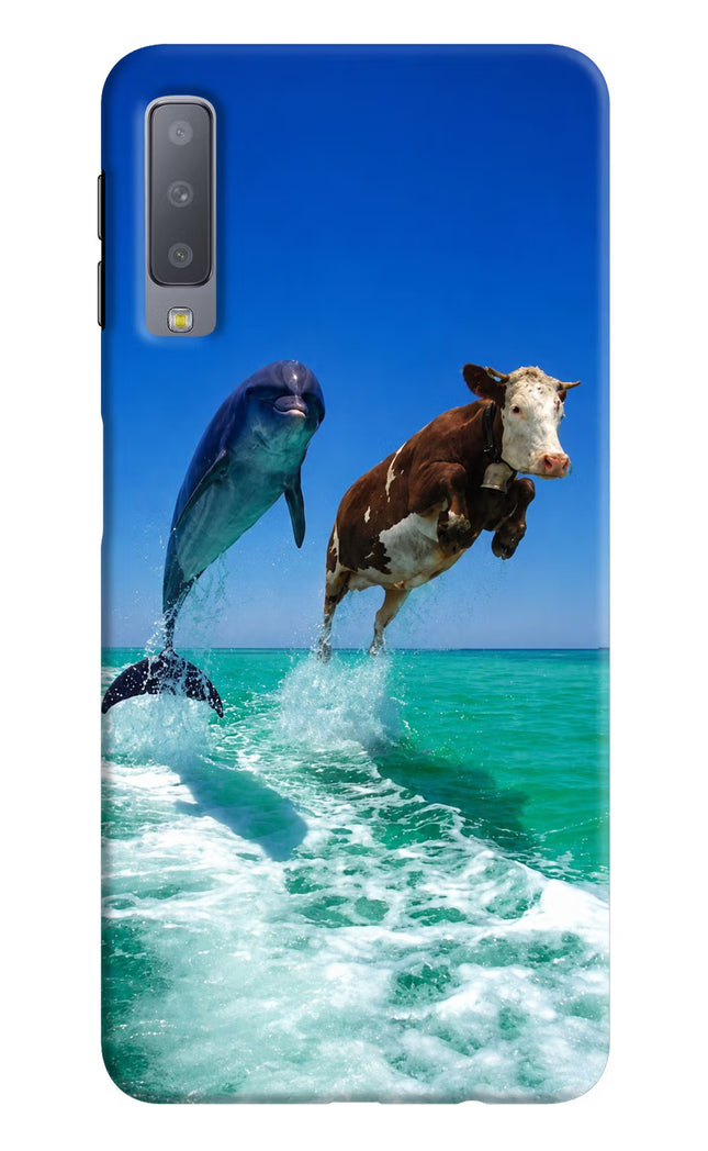 Dolphin vs Cow Samsung A7 Hard Case Back Cover by Casekaro