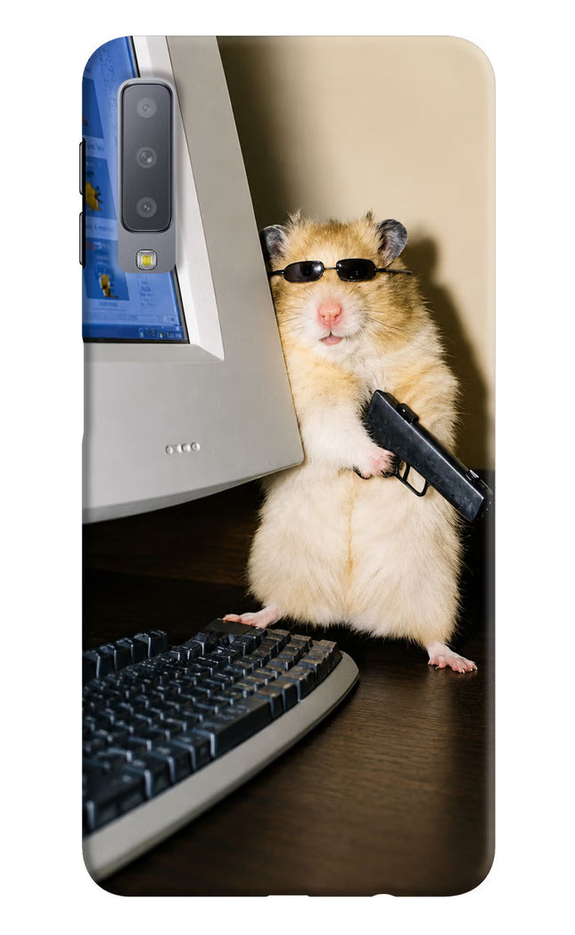 Hacker Hamster Samsung A7 Hard Case Back Cover by Casekaro