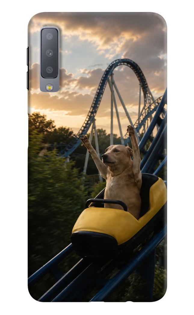 Rollercoaster Dog Samsung A7 Hard Case Back Cover by Casekaro