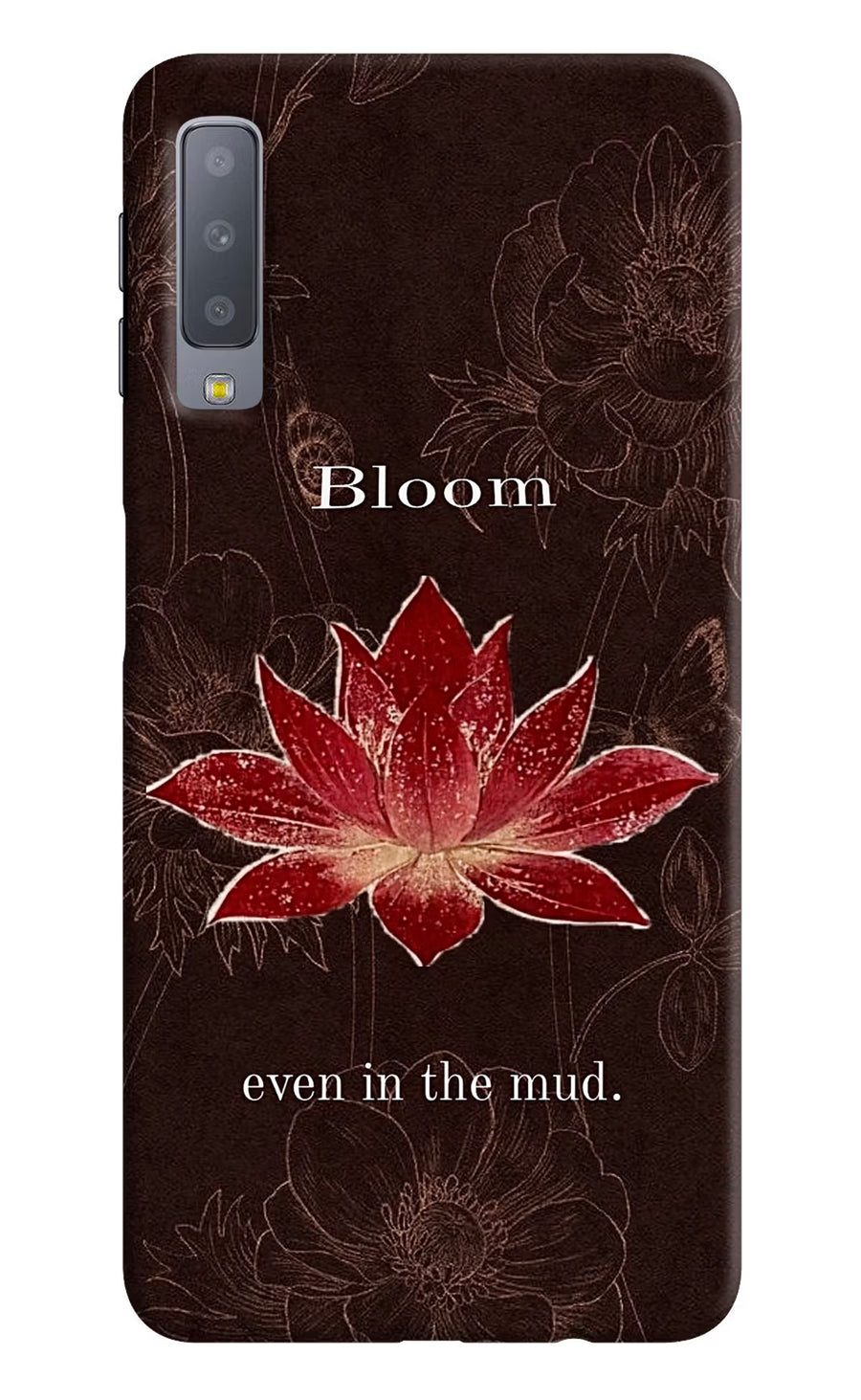 Bloom Samsung A7 Back Cover, Hard case