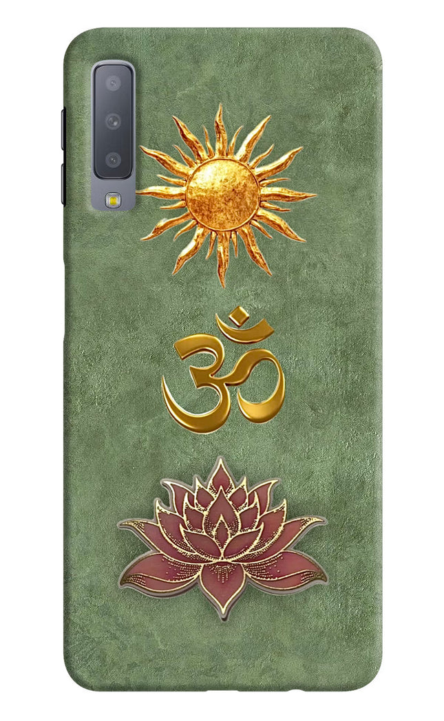 Om & Lotus Samsung A7 Back Cover