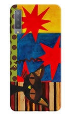 Pop Cat Samsung A7 Hard Case Back Cover by Casekaro