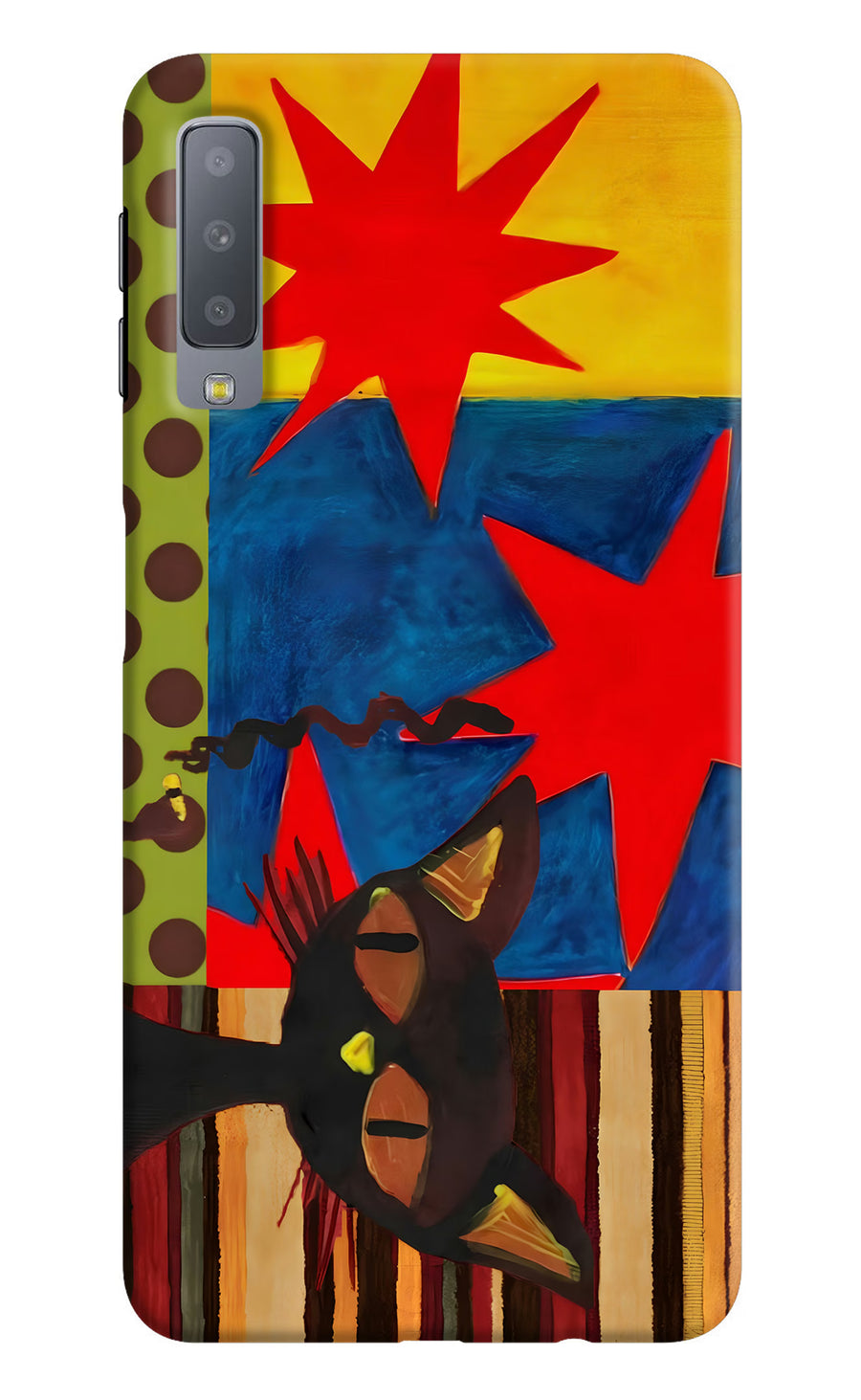 Pop Cat Samsung A7 Back Cover, Hard case