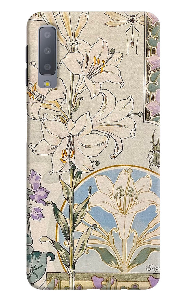 White Lily Samsung A7 Hard Case Back Cover by Casekaro
