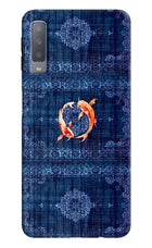 Koi Blue Samsung A7 Back Cover
