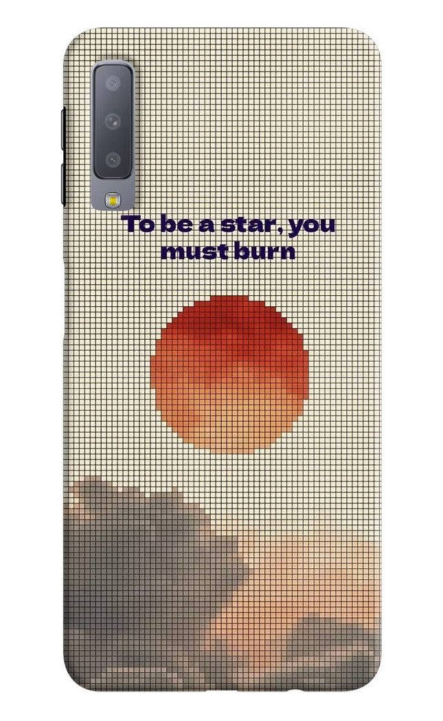 Pixel Sun Samsung A7 Hard Case Back Cover by Casekaro