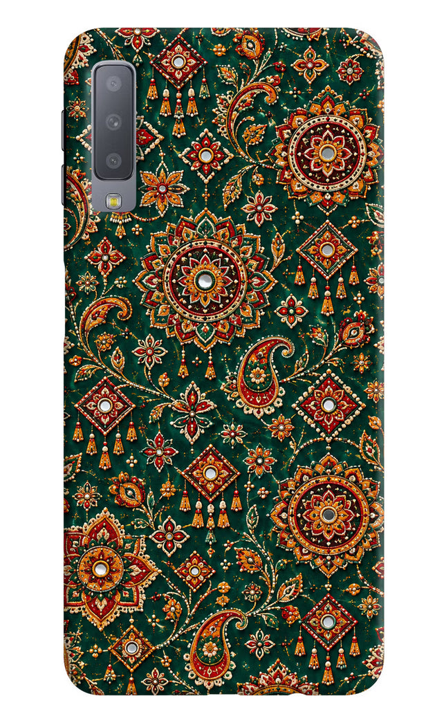 Green Pataka Samsung A7 Hard Case Back Cover by Casekaro
