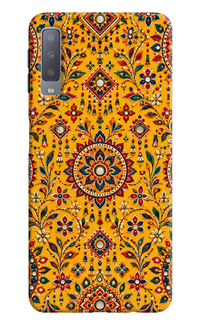 Sunlit Aura Samsung A7 Hard Case Back Cover by Casekaro