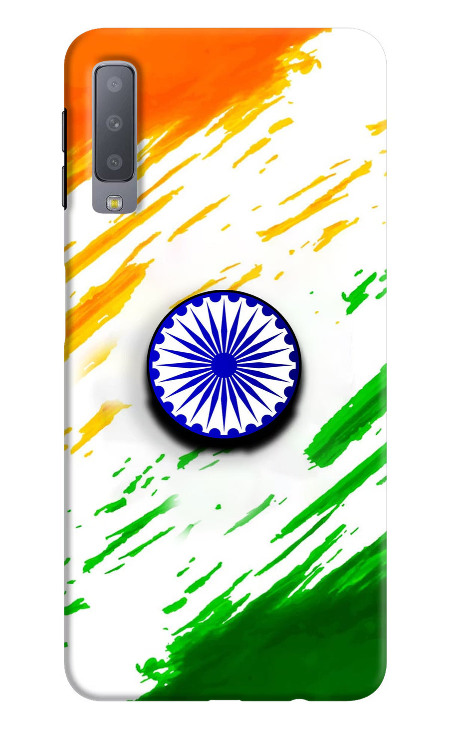Indian Flag Ashoka Chakra Samsung A7 Pop Case, Hard case