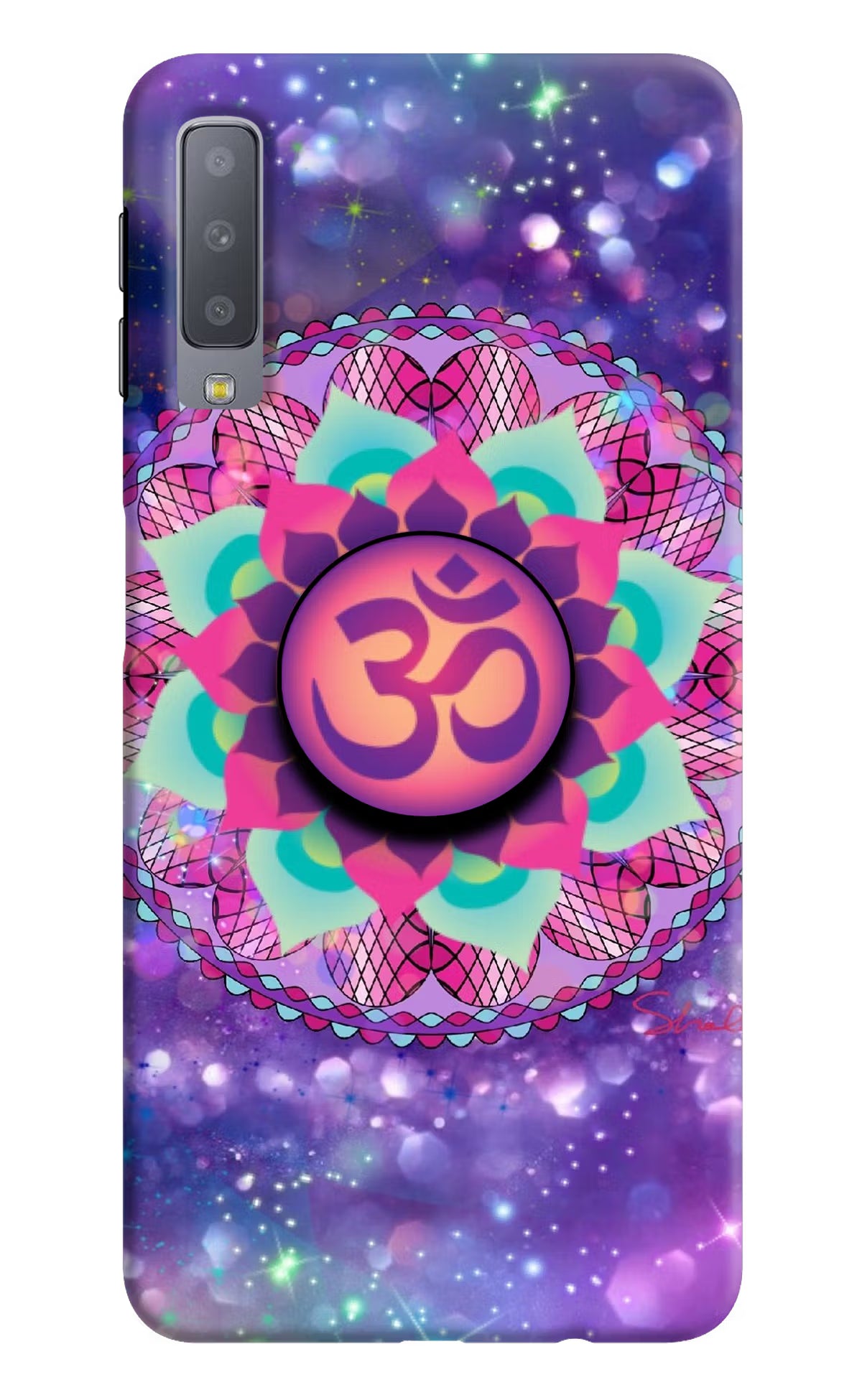 Om Purple Samsung A7 Pop Case by Casekaro