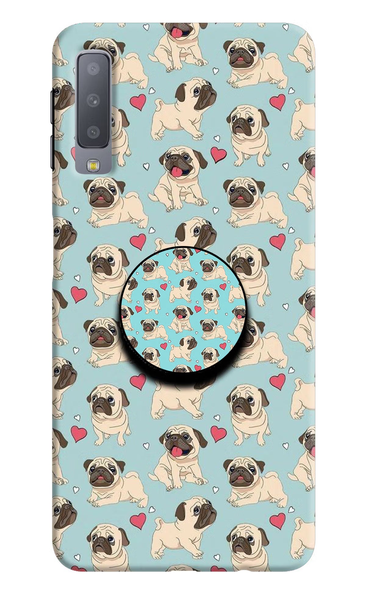 Pug Dog Samsung A7 Pop Case by Casekaro