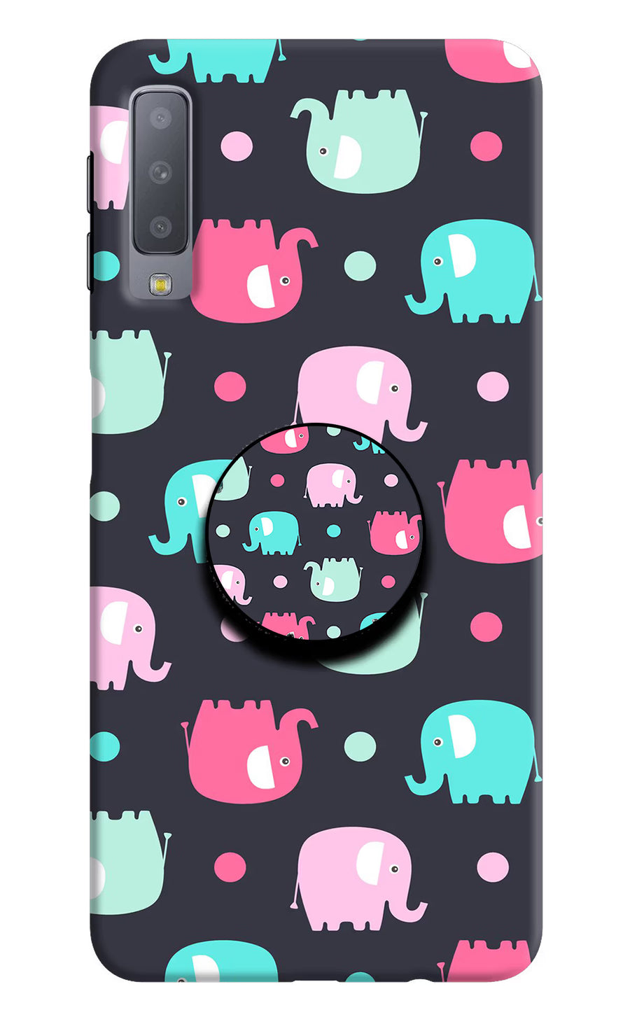 Baby Elephants Samsung A7 Pop Case, Hard case