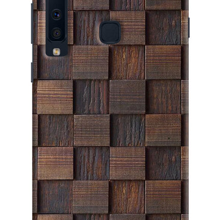Wooden Cube Design Samsung A9 Hard Case Back Cover by Casekaro