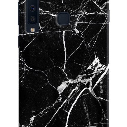 Black Marble Pattern Samsung A9 Hard Case Back Cover by Casekaro