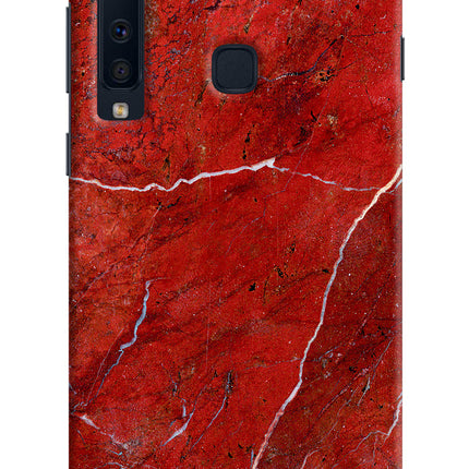 Red Marble Design Samsung A9 Hard Case Back Cover by Casekaro